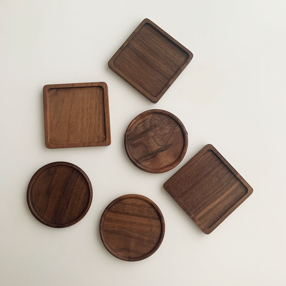 Natural Japanese Walnut Coaster
